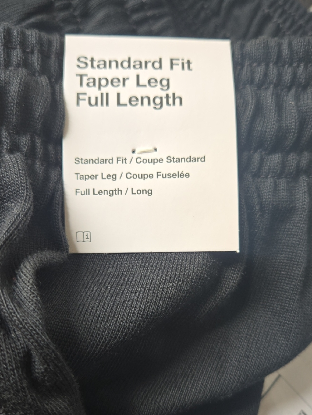 Nike Sweatpants Standard Fit Taper Leg Full Length Small Black